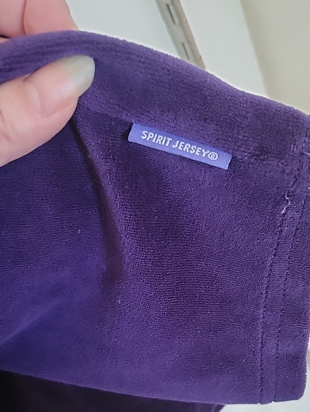 Disney Villans Spirit Jersey in a Dark Purple Velvetish Fabric Size XL - Picture 9 of 16